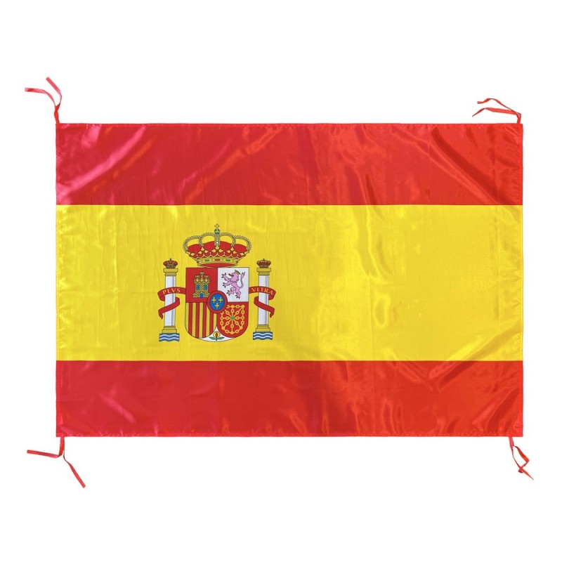 Bandera España con escudo para balcón. 130x90cm. La Tienda de España
