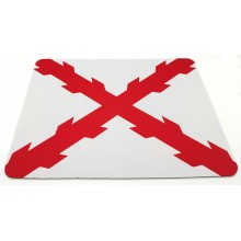 Alfombrilla ratón Cruz de Borgoña. Modelo 013