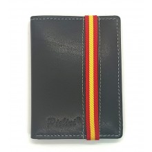Cartera piel Bandera España. Modelo 3129 marino. La Tienda de España