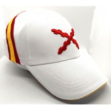 Gorra Cruz de Borgoña blanca. La Tienda de España