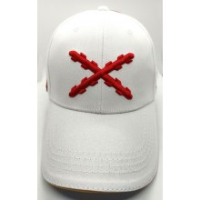 Gorra Cruz de Borgoña blanca. La Tienda de España