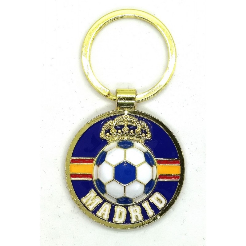 Llavero Madrid balón de fútbol - La Tienda de España