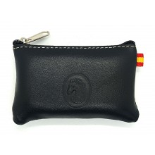 Monedero de piel caballo y bandera de España. La Tienda de España