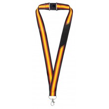 Lanyard bandera España negro. Modelo 10964. La Tienda de España