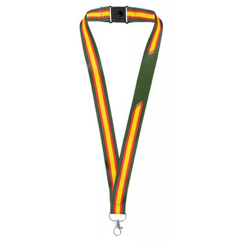 Lanyard bandera España verde militar. Modelo 10964. La Tienda de España