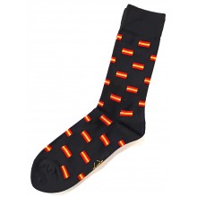 Calcetines bandera España negro. Talla 41-45. La Tienda de España