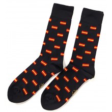 Calcetines bandera España negro. Talla 41-45. La Tienda de España
