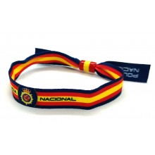 Pulsera cinta Policía Nacional bandera España. La Tienda de España