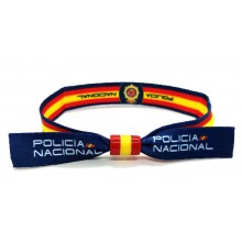 Pulsera cinta Policía Nacional bandera España. La Tienda de España