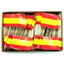 200 Palillos bandera España con escudo - La Tienda de España