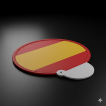 Abanico plegable bandera España. La Tienda de España