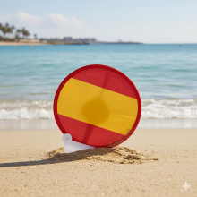 Abanico plegable bandera España. La Tienda de España