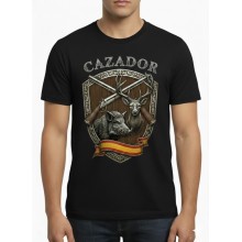 Camiseta Cazador negra. La Tienda de España