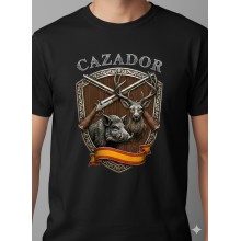 Camiseta Cazador negra. La Tienda de España