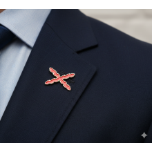 Pin Cruz de Borgoña. La Tienda de España