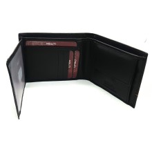 Cartera piel bandera de España. Modelo 7703 negro. La Tienda de España