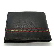 Cartera piel bandera de España. Modelo 7703 negro. La Tienda de España