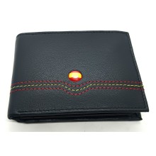 Cartera piel bandera de España. Modelo 7703 azul marino. La Tienda de España