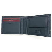 Cartera piel bandera de España. Modelo 7703 azul marino. La Tienda de España