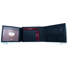 Cartera piel bandera de España. Modelo 7703 azul marino. La Tienda de España