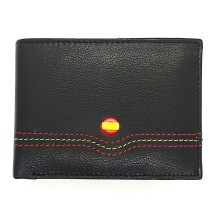 Cartera piel bandera de España. Modelo 7703 marrón. La Tienda de España