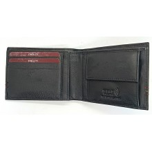 Cartera piel bandera de España. Modelo 7703 marrón. La Tienda de España