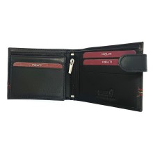 Cartera piel bandera de España. Modelo 7707 negro. La Tienda de España