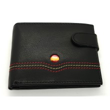 Cartera piel bandera de España. Modelo 7707 negro. La Tienda de España