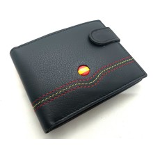 Cartera piel bandera de España. Modelo 7707 azul marino. La Tienda de España