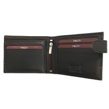 Cartera piel bandera de España. Modelo 7707 marrón oscuro. La Tienda de España