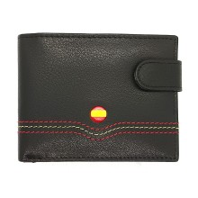 Cartera piel bandera de España. Modelo 7707 marrón oscuro. La Tienda de España
