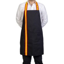Delantal Bandera España negro. Modelo 043. La Tienda de España