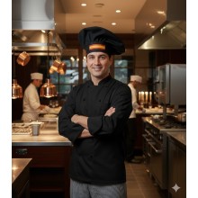 Gorro cocinero bandera España negro. La Tienda de España