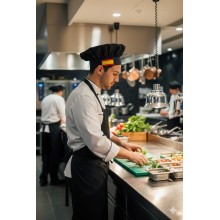 Gorro cocinero bandera España negro. La Tienda de España