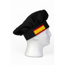 Gorro cocinero bandera España negro. La Tienda de España