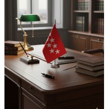 Bandera Comunidad de Madrid sobremesa 21x15cm. La Tienda de España