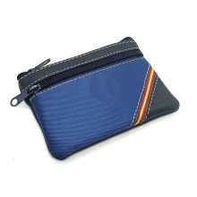 Monedero piel bandera España pequeño mediano azul marino. La Tienda de España