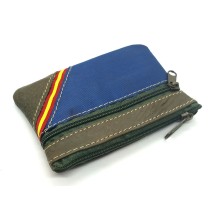 Monedero piel bandera España pequeño mediano verde. La Tienda de España