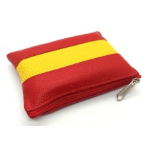 Monedero piel bandera España. - La Tienda de España
