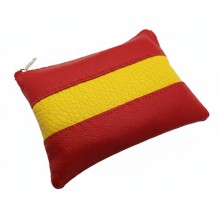 Monedero piel bandera España. - La Tienda de España