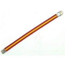 Pulsera bandera España cuero. La Tienda de España