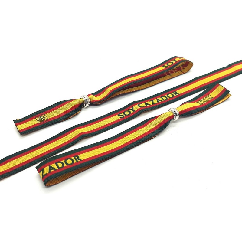 Pulsera SOY CAZADOR bandera España. La Tienda de España
