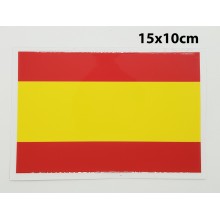 Pegatina Bandera España 15x10cm. La Tienda de España