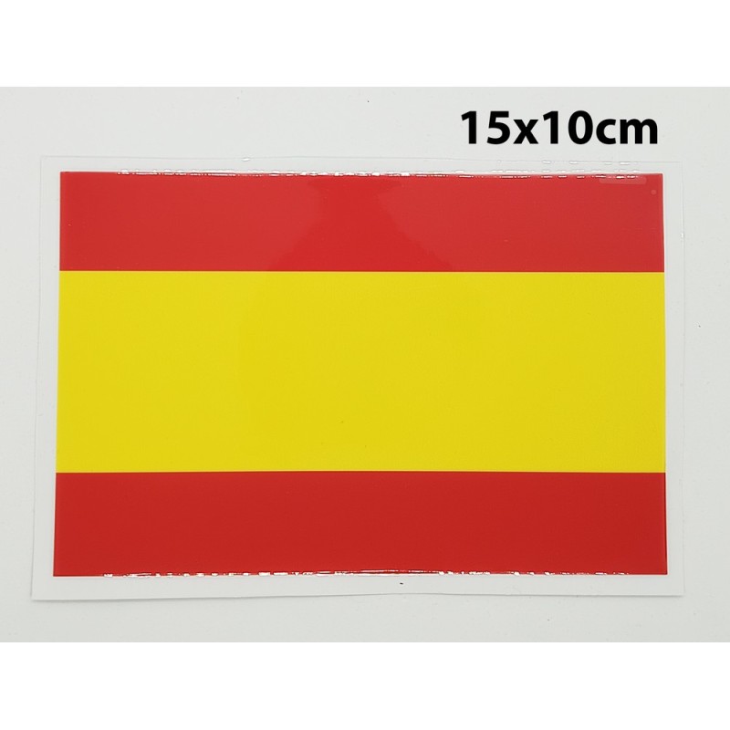 Pegatina Bandera España 15x10cm. La Tienda de España