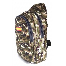 Mochila cruzada camuflaje bandera España. La Tienda de España