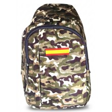Mochila cruzada camuflaje bandera España. La Tienda de España