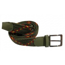 Cinturón elástico bandera España verde kaki. La Tienda de España