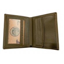 Cartera piel bandera España verde caza. La Tienda de España
