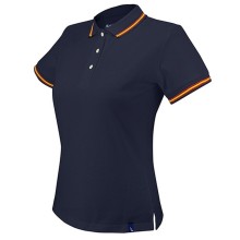 Polo bandera España mujer marino. La Tienda de España