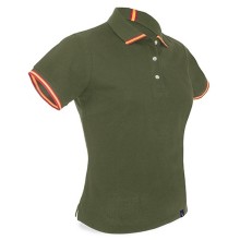 Polo bandera España mujer verde kaki. La Tienda de España